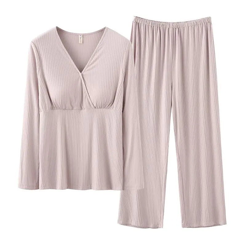 Pregnancy Breastfeeding Clothes Spring Summer Maternity Pajamas Women's Postpartum Suits Homewear Pregnant Women Nursing Pajamas